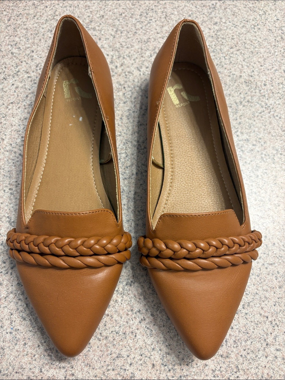 Report Braided-Trim Pointed Flats